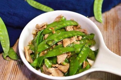 肉片炒豌豆